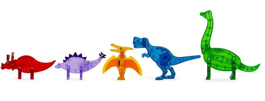 MAGNA-TILES Dinozorlar Manyetik Bloklar 5 Parça