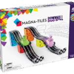 MAGNA-TILES® Downhill Duo Manyetik Bloklar (40 Parça) görseli, çocukların eğlenceli ve yaratıcı bir şekilde manyetik bloklarla kaydırak ve yapı tasarlayabileceği set.