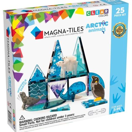 MAGNA-TILES® Kuzey Kutbu Manyetik Bloklar (25 Parça) görseli, çocukların kuzey kutbu temalı renkli manyetik bloklarla eğlenceli ve eğitici oyun oynayabileceği set.