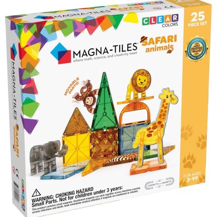 MAGNA-TILES® Safari Manyetik Bloklar (25 Parça) görseli, çocukların safari temalı renkli manyetik bloklarla eğlenceli ve eğitici oyun oynayabileceği set.
