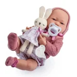 Berenguer Gerçekçi Oyuncak Bebek 38 cm - Pembe Hırka ve Tavşanlı 18067