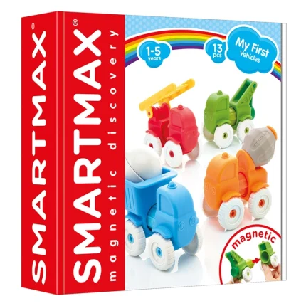 SmartMax My First Vehicles Mıknatıslı İlk Araçlarım 13 Parçalı Bebek ve Çocuk Eğitici STEM Oyuncak Seti Kutu Görseli