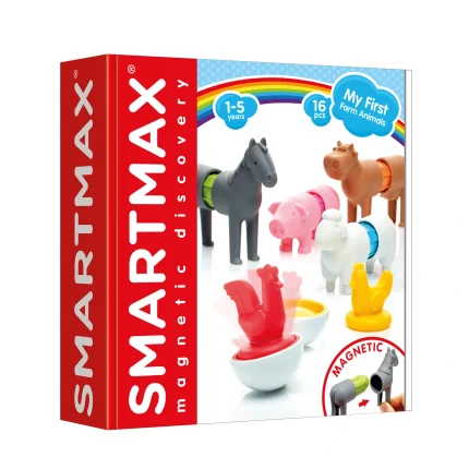 SmartMax My First Farm Animals Manyetik İlk Çiftlik Hayvanlarım Bebek Gelişim ve Eğitici STEM Oyuncak Seti